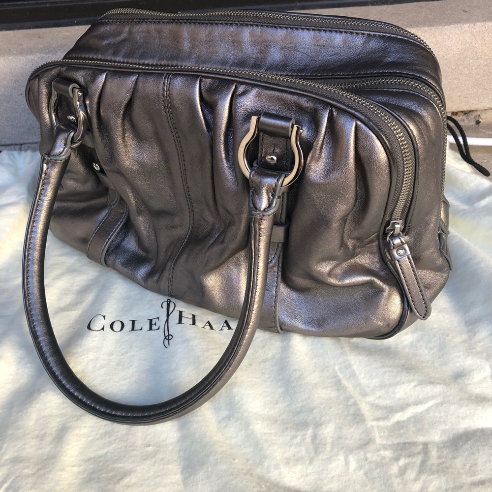 ❤️Cole Haan❤️ Leather Satchel - Picture 3 of 8